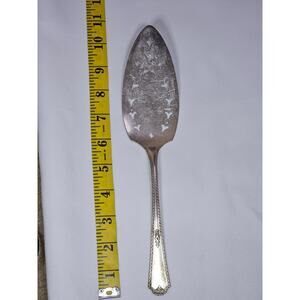 Vintage Simeon L. & George H. Rogers A1 Silverplate Pie Server Ornate Handle